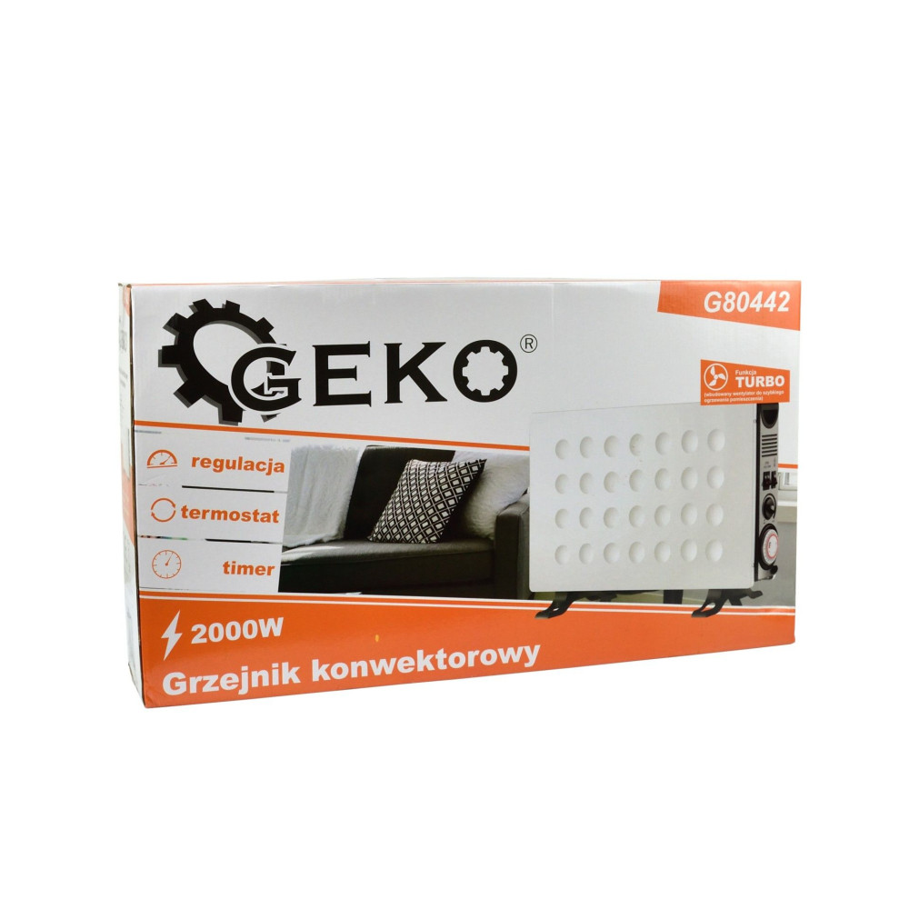 Grzejnik konwektorowy TURBO z timerem 2 kW GEKO - G80442 - GEKO - 8
