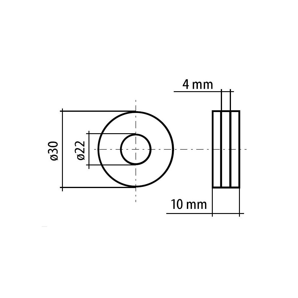 Rolka podajnika MIG 2RA 0,8-1,0V 22/30/10 mm / FIXWELD - RN01A0810 - FIXWELD - 2