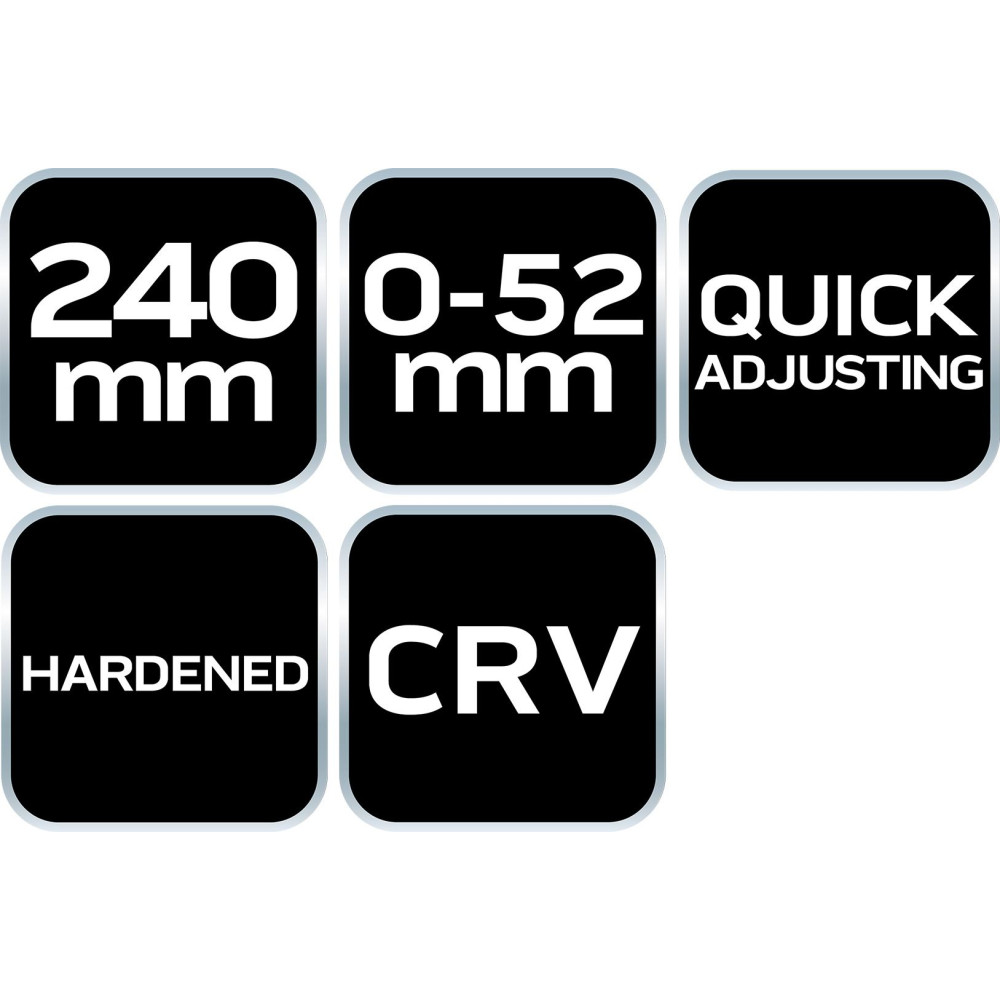 Klucz do rur 240 mm, zakres 0-52 mm szybko nastawne Neo Tools - 02-435 - NEO Tools - 11