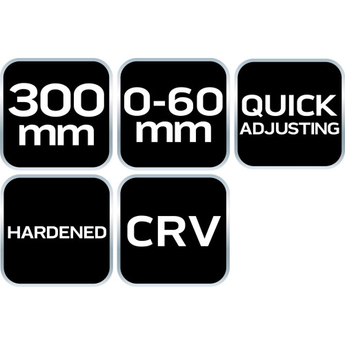 Szczypce do rur 300 mm, zakres 0-60 mm szybko nastawne Neo Tools - 02-436 - NEO Tools - 11