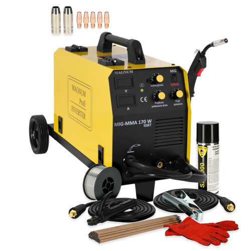 Spawarka Magnum MIG 170 W MMA IGBT - zestaw - U MI 170W MMA-G - Magnum - 4