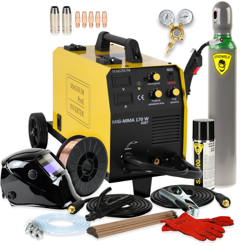 Spawarka Magnum MIG 170 W MMA IGBT - zestaw - U MI 170W MMA-G - Magnum - 2