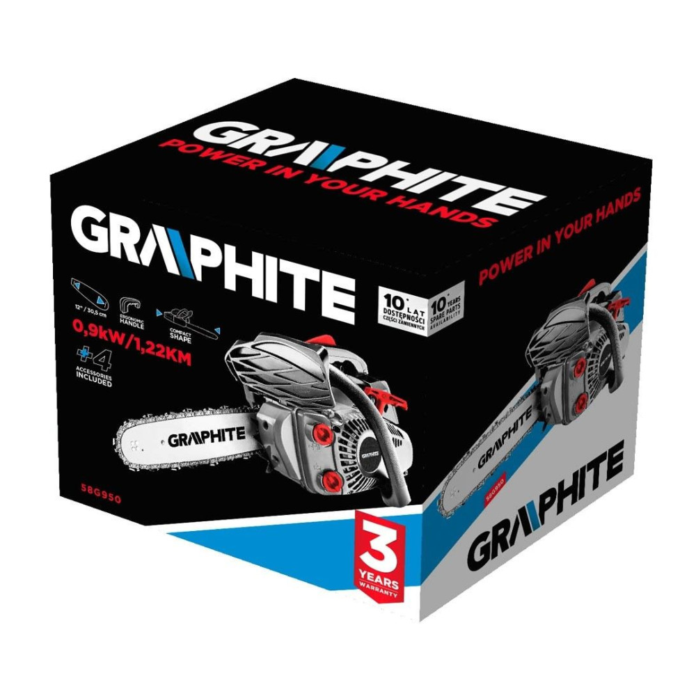 Pilarka łańcuchowa spalinowa Graphite 0.9 kW 1.22 KM 12" 305 mm - 58G950 - Graphite - 6