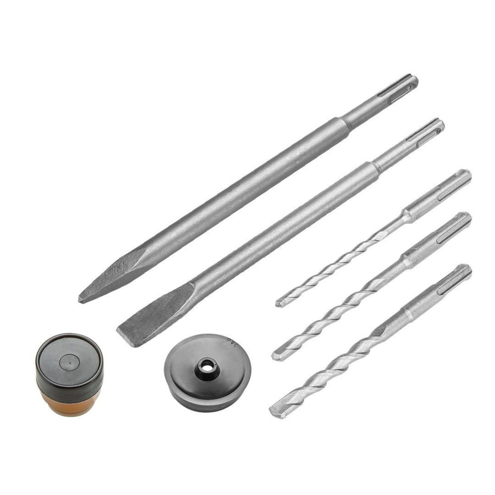 Młot udarowy Verto SDS + 1500 W w walizce - 50G390 - Graphite - 4