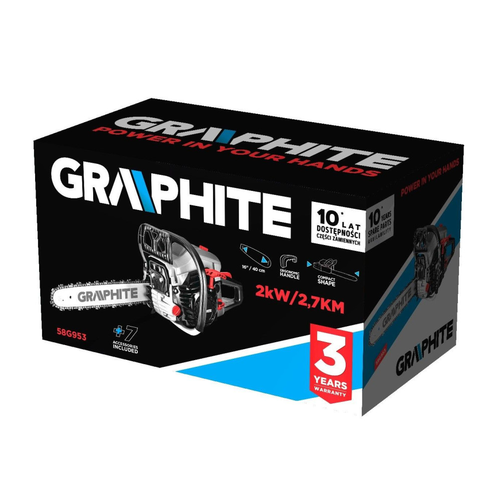 Pilarka łańcuchowa spalinowa Graphite 2 kW 2.7 KM 16" - 58G953 - Graphite - 8