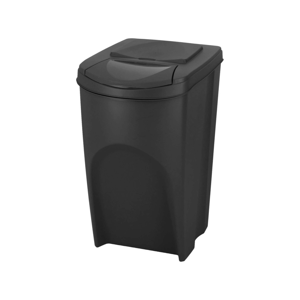 Kosze do segregacji śmieci Sortibox 4x35 l antracytowe - zestaw - IKWB35S4-S433 - Prosperplast - 5