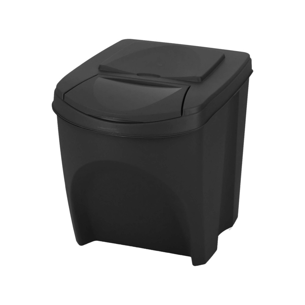 Kosze do segregacji śmieci Sortibox 3x25 l antracytowe - zestaw - IKWB25S3-S433 - Prosperplast - 5