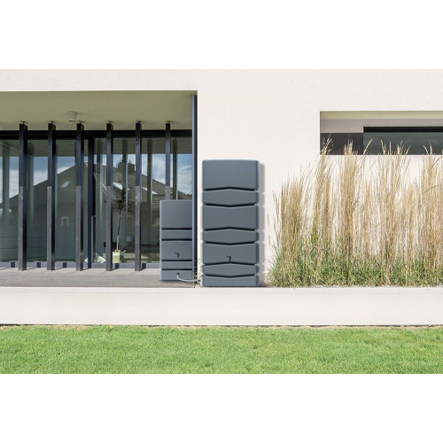 Zbiornik na wodę deszczową Prosperplast Aqua Tower 650 l smooth gray - IDTC650-429U - Prosperplast - 1 2