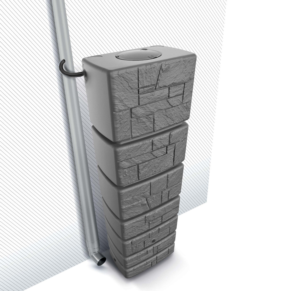 Zbiornik na wodę deszczową Prosperplast Tower Stone 350 l smooth gray - IDTST350-429U - Prosperplast - 3