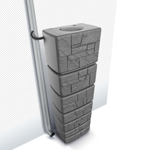 Zbiornik na wodę deszczową Prosperplast Tower Stone 350 l smooth gray - IDTST350-429U - Prosperplast - 3