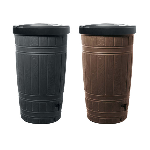 Zbiornik na wodę deszczową Prosperplast Woodcan 265 l czarny - IDWO265-S411 - Prosperplast - 1 2