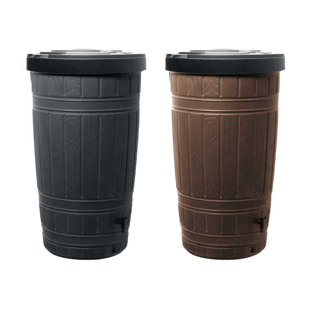 Zbiornik na wodę deszczową Prosperplast Woodcan 265 l czarny - IDWO265-S411 - Prosperplast - 2