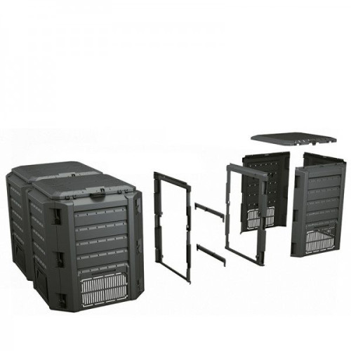 Kompostownik Prosperplast MODULE COMPOGREEN 800 l czarny - IKLM800C-S411 - Prosperplast - 1 2