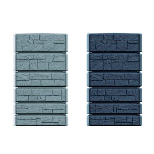 Zbiornik na wodę deszczową Prosperplast Tower Stone 500 l antracyt - IDTST500-S433 - Prosperplast - 1 2