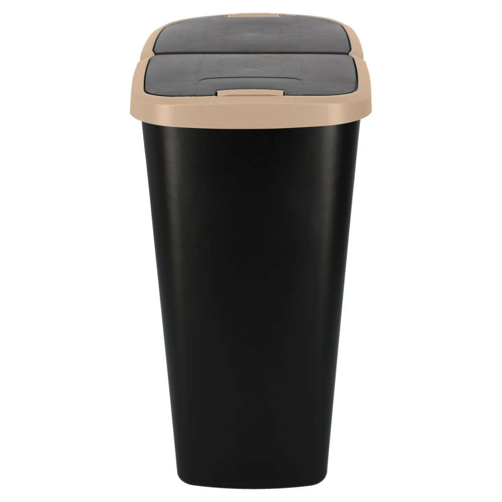 Kosz na śmieci Keden Compacta Q DUO 45 l czarny / jasny brąz - NDAB45-WG5C/S411 - Keden - 4
