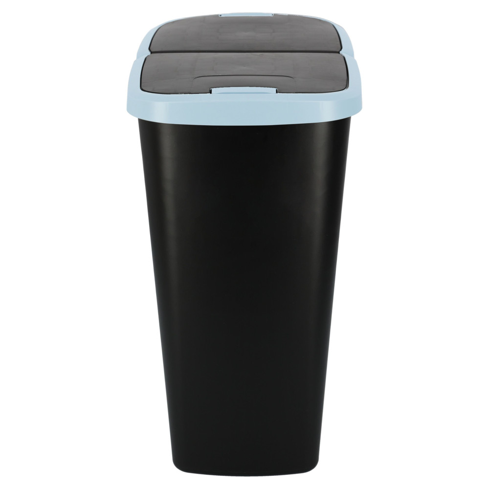 Kosz na śmieci Keden Compacta Q DUO 45 l czarny / jasny niebieski - NDAB45-2717C/S411 - Keden - 4