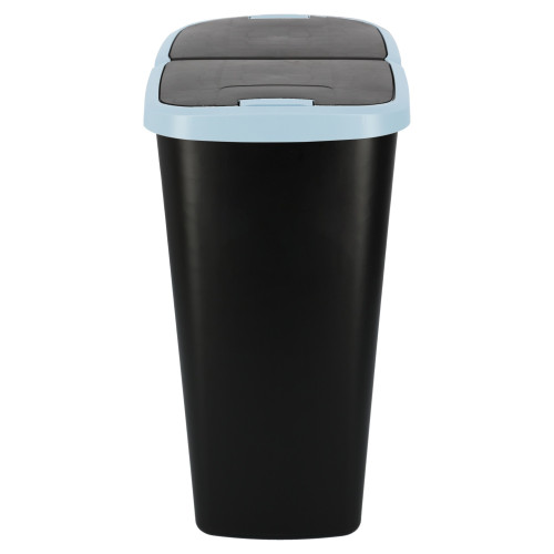 Kosz na śmieci Keden Compacta Q DUO 45 l czarny / jasny niebieski - NDAB45-2717C/S411 - Keden - 4