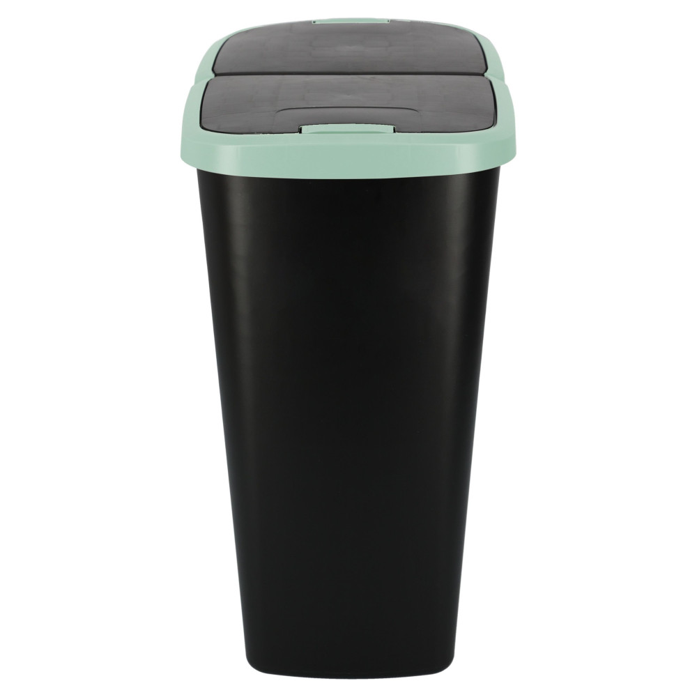 Kosz na śmieci Keden Compacta Q DUO 45 l czarny / jasny zielony - NDAB45-5575C/S411 - Keden - 4