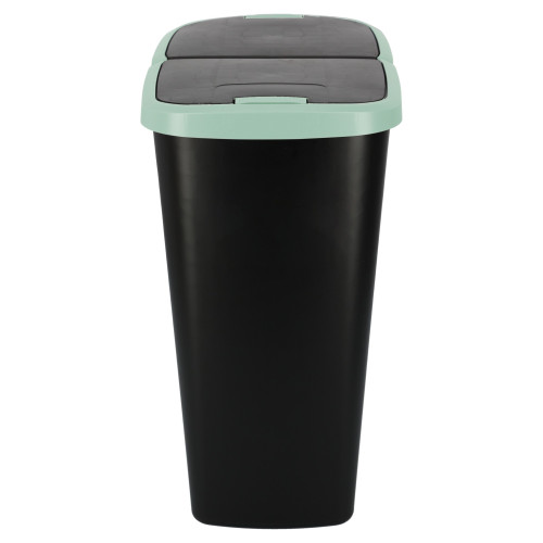 Kosz na śmieci Keden Compacta Q DUO 45 l czarny / jasny zielony - NDAB45-5575C/S411 - Keden - 4