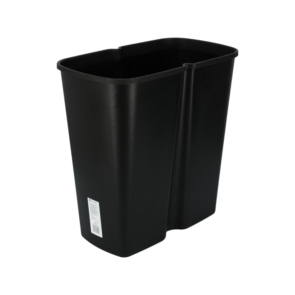 Kosz na śmieci Keden Compacta Q DUO 45 l czarny / jasny zielony - NDAB45-5575C/S411 - Keden - 5
