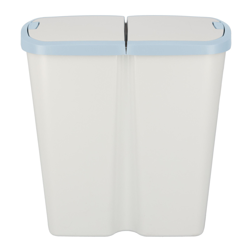 Kosz na śmieci Keden Compacta Q DUO 45 l popielaty / jasny niebieski - NDAB45-2717C/427C - Keden - 3