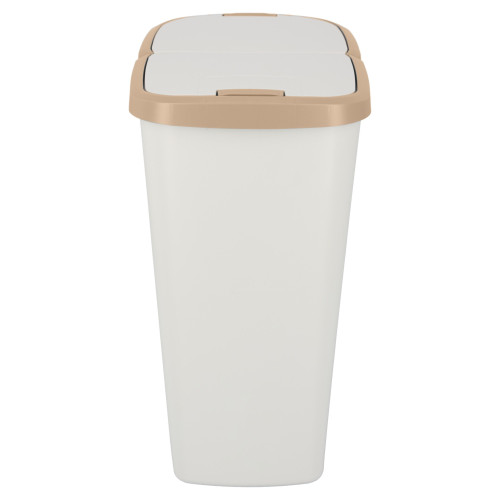Kosz na śmieci Keden Compacta Q DUO 45 l popielaty / jasny brąz - NDAB45-WG5C/427C - Keden - 4
