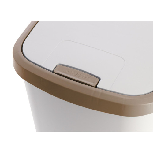 Kosz na śmieci Keden Compacta Q DUO 45 l popielaty / jasny brąz - NDAB45-WG5C/427C - Keden - 6