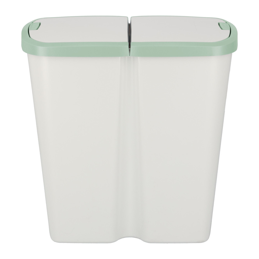 Kosz na śmieci Keden Compacta Q DUO 45 l popielaty / jasny zielony - NDAB45-5575C/427C - Keden - 3