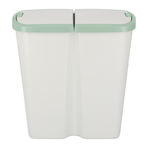 Kosz na śmieci Keden Compacta Q DUO 45 l popielaty / jasny zielony - NDAB45-5575C/427C - Keden - 3
