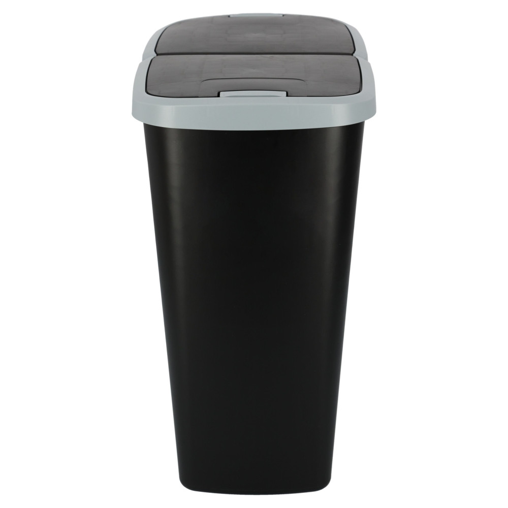 Kosz na śmieci Keden Compacta Q DUO 45 l czarny / smooth gray - NDAB45-429U/S411 - Keden - 4