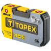 Zestaw kluczy nasadowych 1/4" 46 el. Topex - 38D640 - Topex - 2