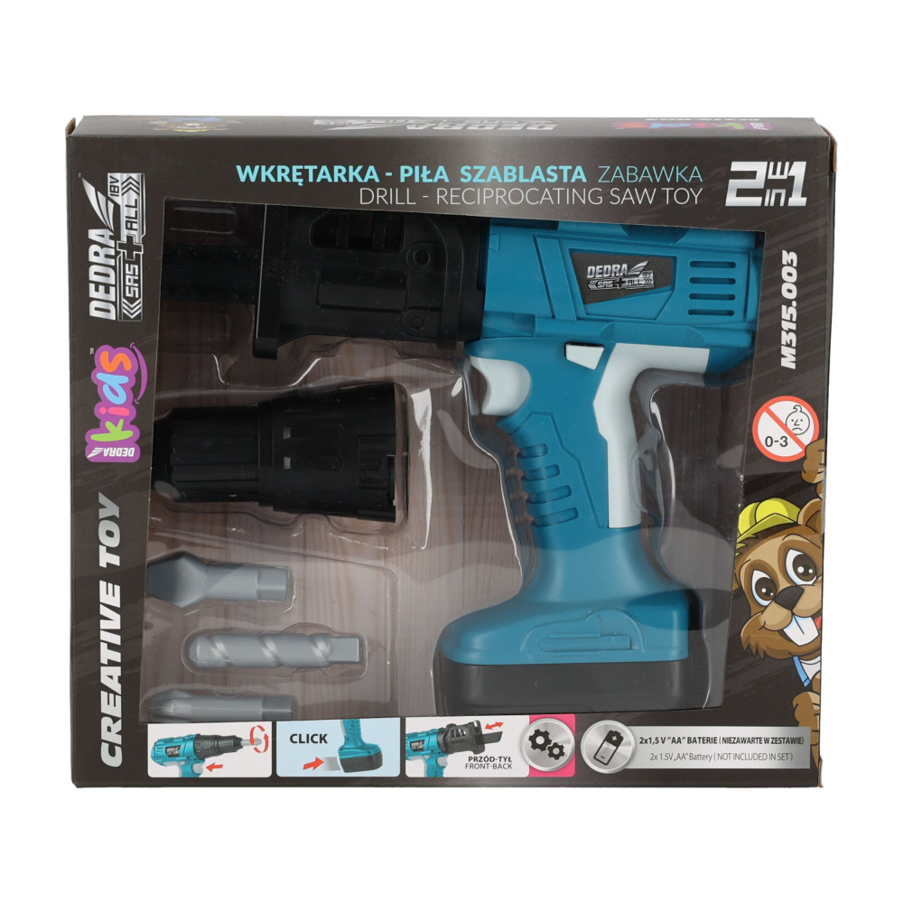 Zabawka wkrętarka-piła szablasta Dedra - M315.003 - Dedra - 12