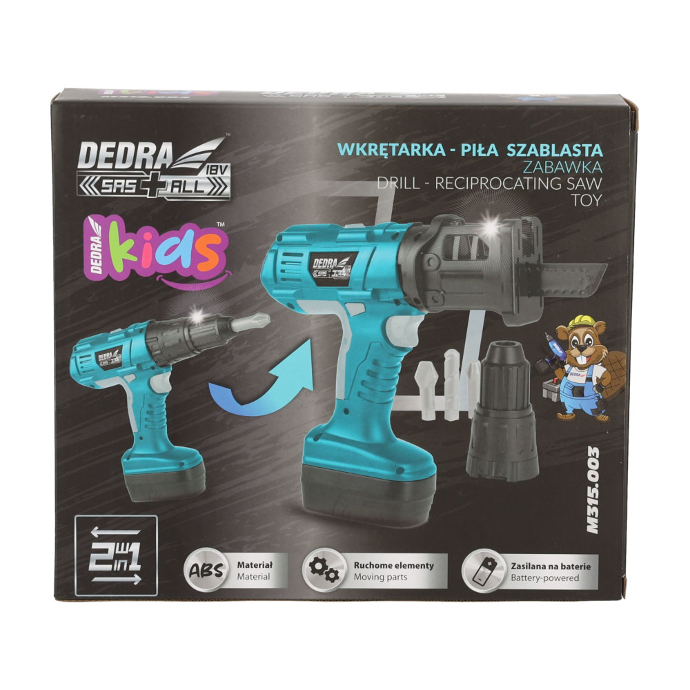Zabawka wkrętarka-piła szablasta Dedra - M315.003 - Dedra - 13
