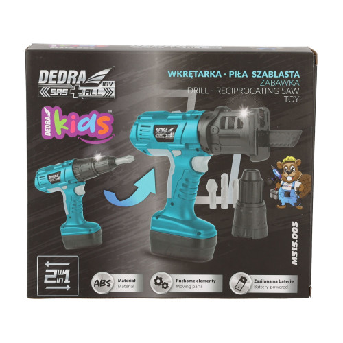 Zabawka wkrętarka-piła szablasta Dedra - M315.003 - Dedra - 13