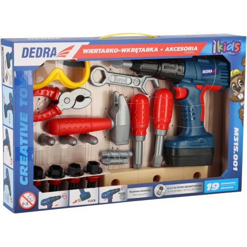Zabawka wiertarko-wkrętarka z narzędziami Dedra - M315.001 - Dedra - 1
