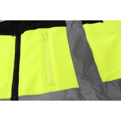 Bluza polarowa robocza odblaskowa żółta Dedra - BH80P3 - Dedra - 1 2