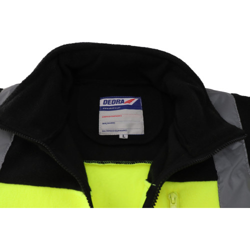 Bluza polarowa robocza odblaskowa żółta Dedra - BH80P3 - Dedra - 5