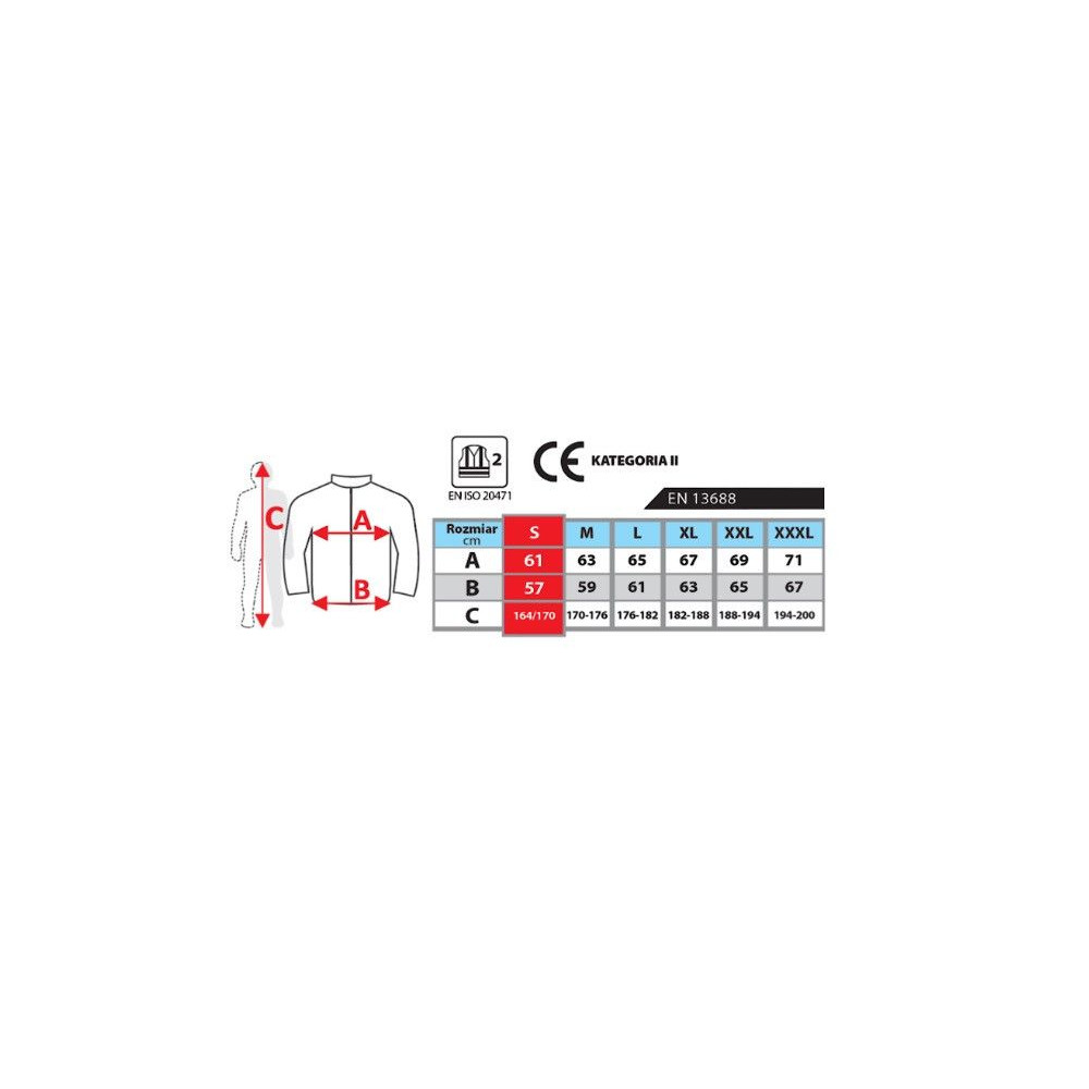 Bluza polarowa robocza odblaskowa żółta Dedra - BH80P3 - Dedra - 7