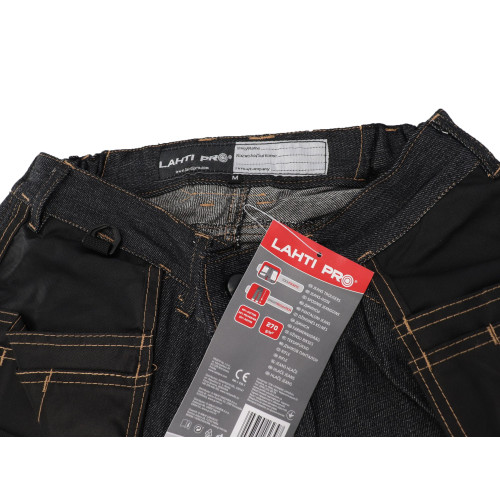 Spodnie robocze ciemne jeansowe wzmacniane Lahti Pro - L40528 - Lahti Pro - 3