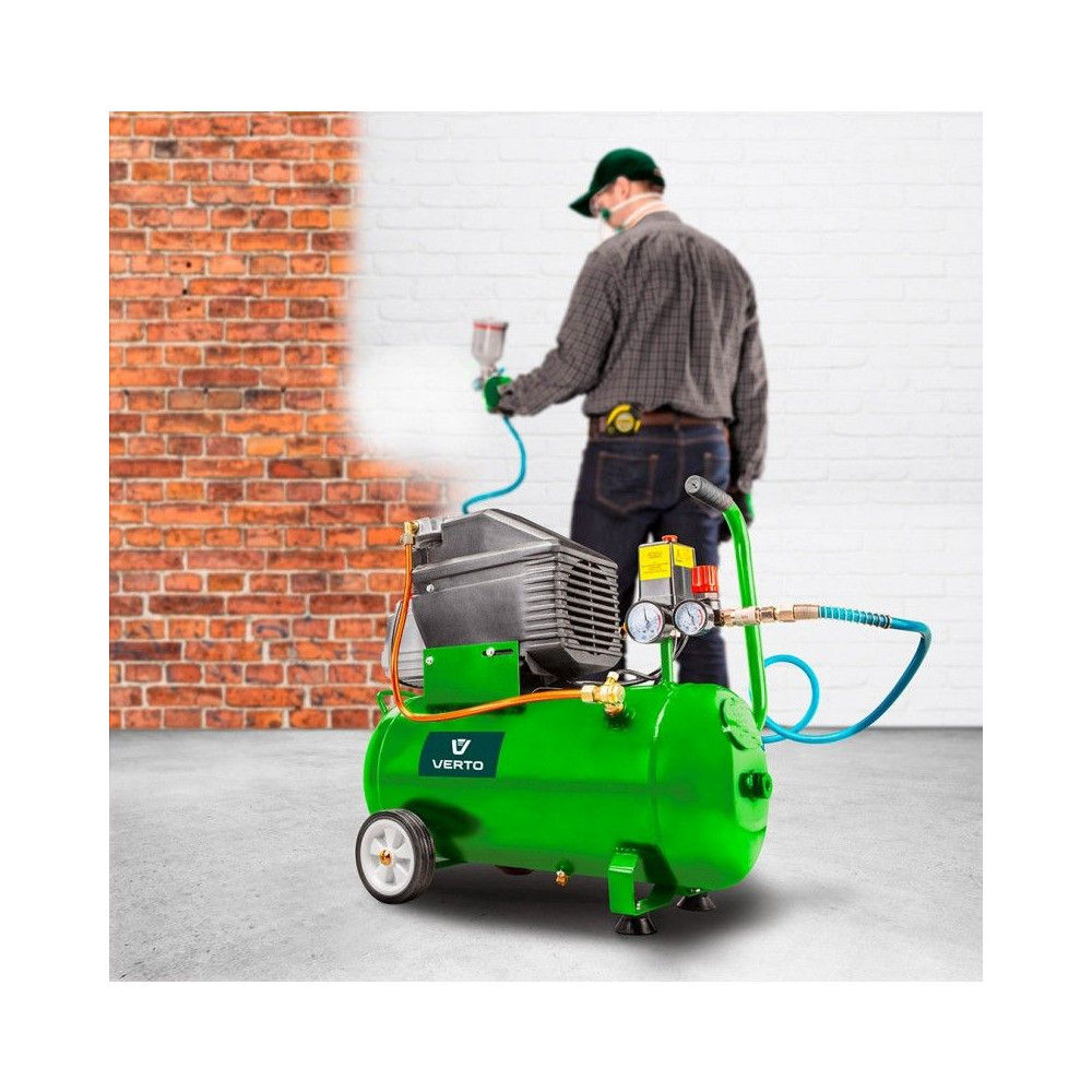 Kompresor olejowy 24 litry Verto - 73K002 - Verto - 3