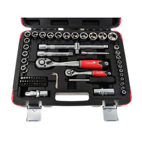 Zestaw kluczy nasadowych Tvardy 1/2" 1/4" 72 el. - T00100 - Tvardy - 1 2