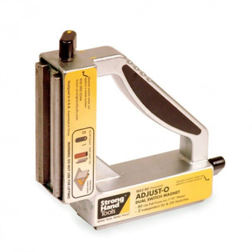 Kątownik magnetyczny StrongHand Adjust-O™ 55 kg z 2. włącznikami - MS2-80 - Strong Hand Tools - 1