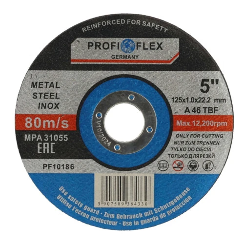 Tarcza do cięcia Profi-Flex 125 x 1,0 x 22 - PF10185 - Profi-Flex - 1 2