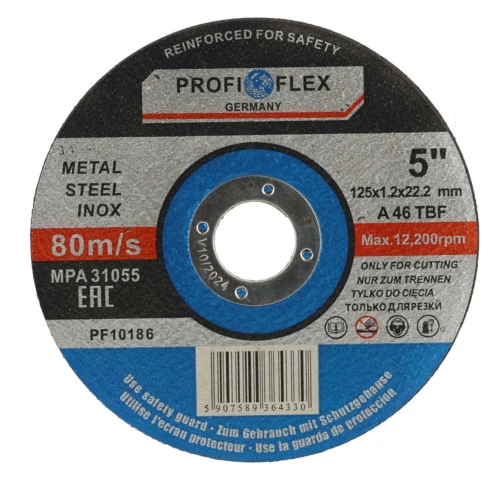 Tarcza do cięcia Profi-Flex 125 x 1,2 x 22 - PF10186 - Profi-Flex - 1 2