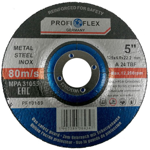 Tarcza do szlifowania Profi-Flex 125 x 6,0 x 22 - PF10189 - Profi-Flex - 1 2