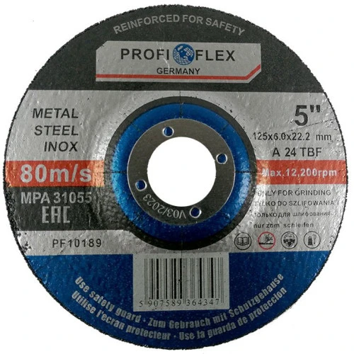 Tarcza do szlifowania Profi-Flex 125 x 6,0 x 22 - PF10189 - Profi-Flex - 1 2