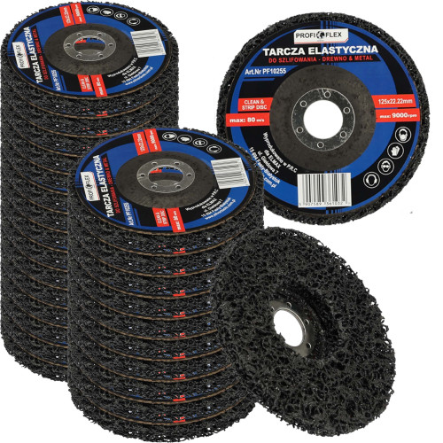 Zestaw 25x tarcza do szlifowania włóknina Profi-Flex 125 x 22 - PF10255_px25 - Profi-Flex - 1