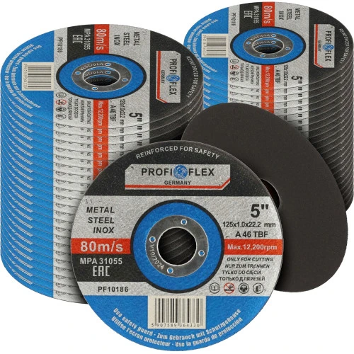 Zestaw 50x tarcza do cięcia Profi-Flex 125 x 1,0 x 22 - PF10185_px50 - Profi-Flex - 1