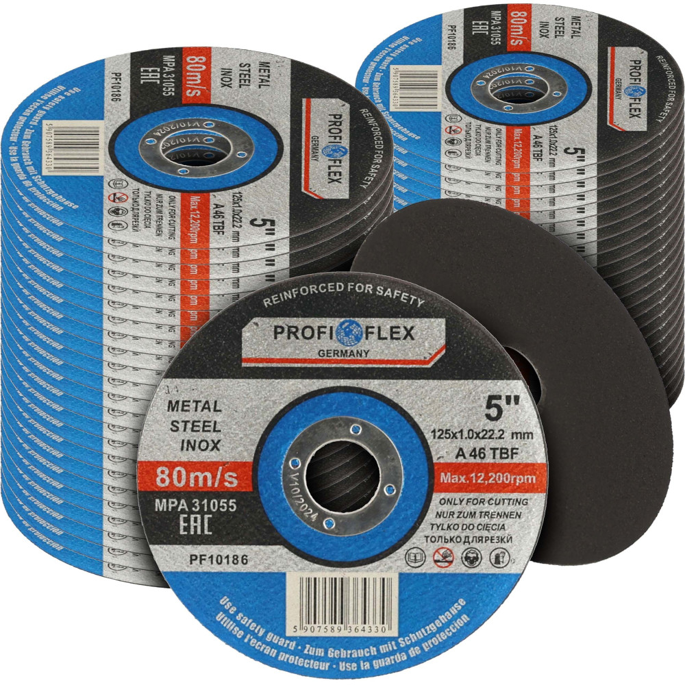 Zestaw 50x tarcza do cięcia Profi-Flex 125 x 1,0 x 22 - PF10185_px50 - Profi-Flex - 1