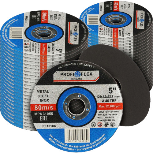 Zestaw 50x tarcza do cięcia Profi-Flex 125 x 1,2 x 22 - PF10186_px50 - Profi-Flex - 1